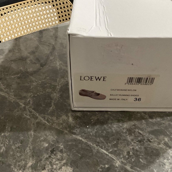 Loewe Pebble Soft Ballerina lambskin nappa leather Flats Loafers - Picture 3 of 6